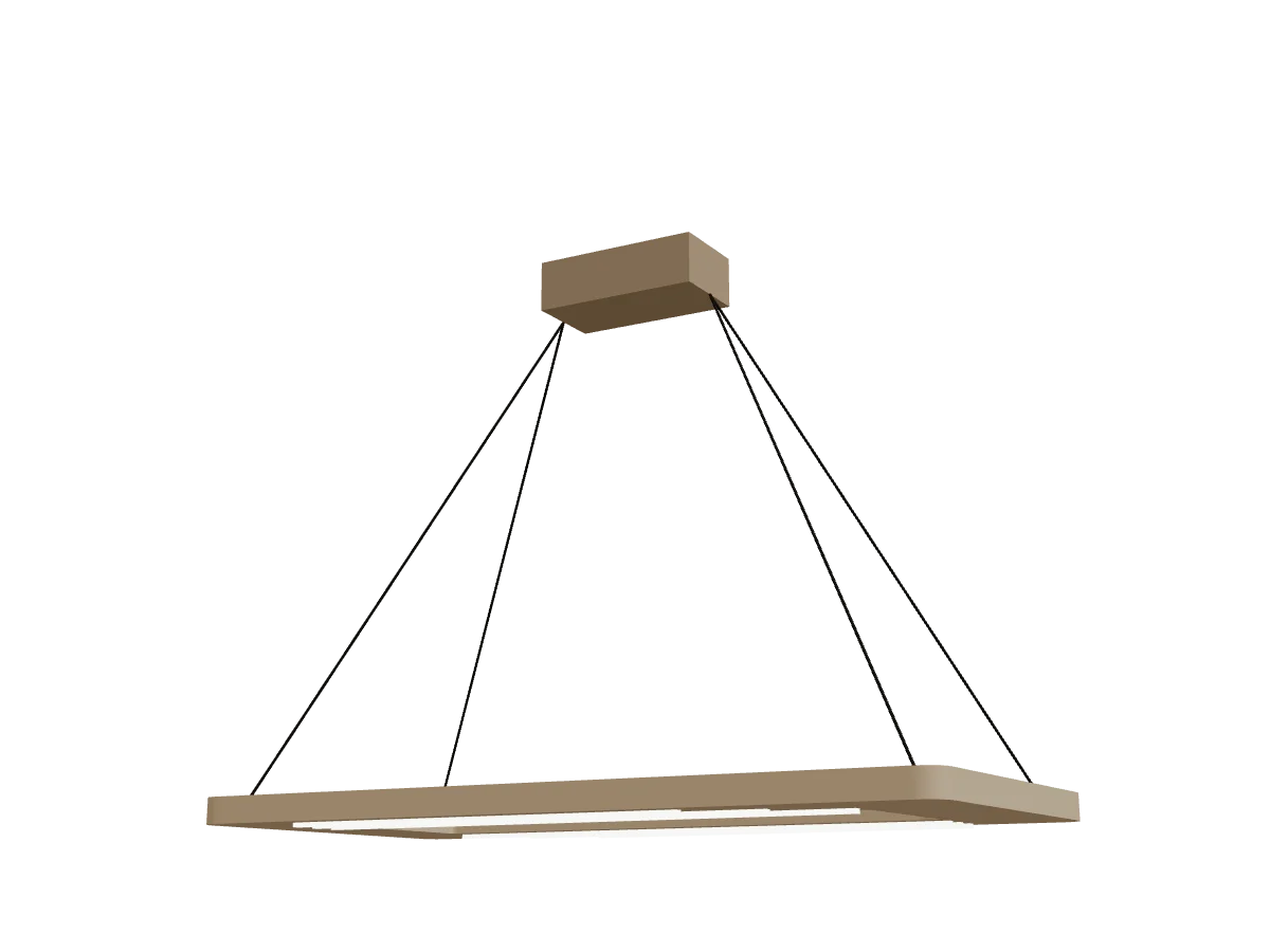 Kitchen Light 03, a white oak pendant frame with rattan cane webbing, as a 3D model